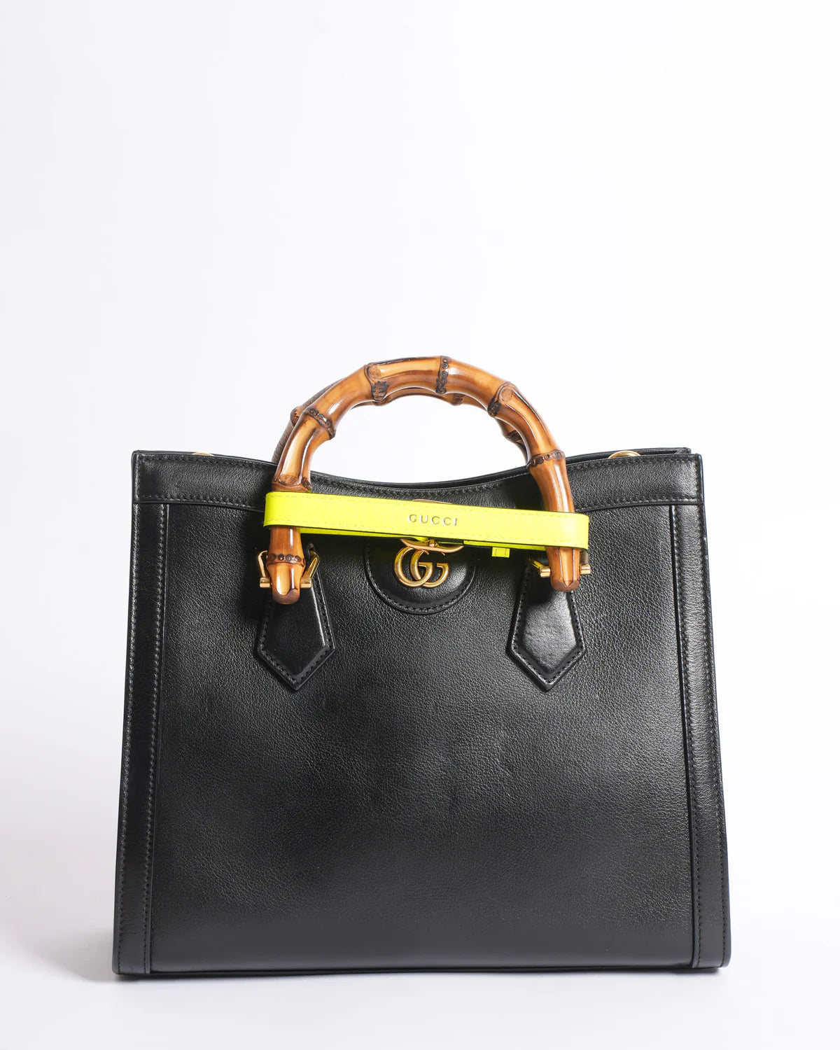 Gucci Black Small Leather Hand Bag CO-4474-WBG