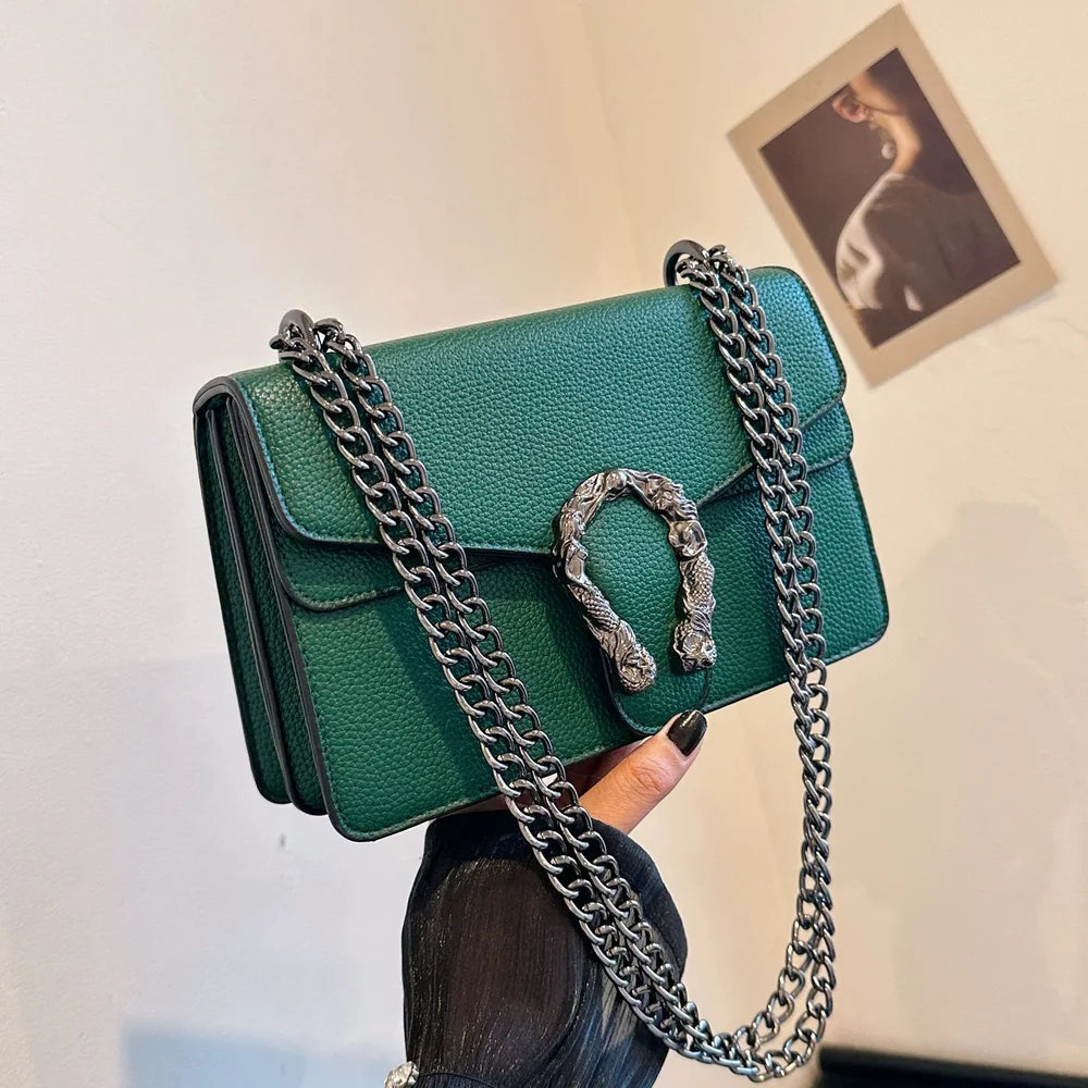 GUCCI Green Leather Dionysus Shoulder Bag GC-4436-WBG