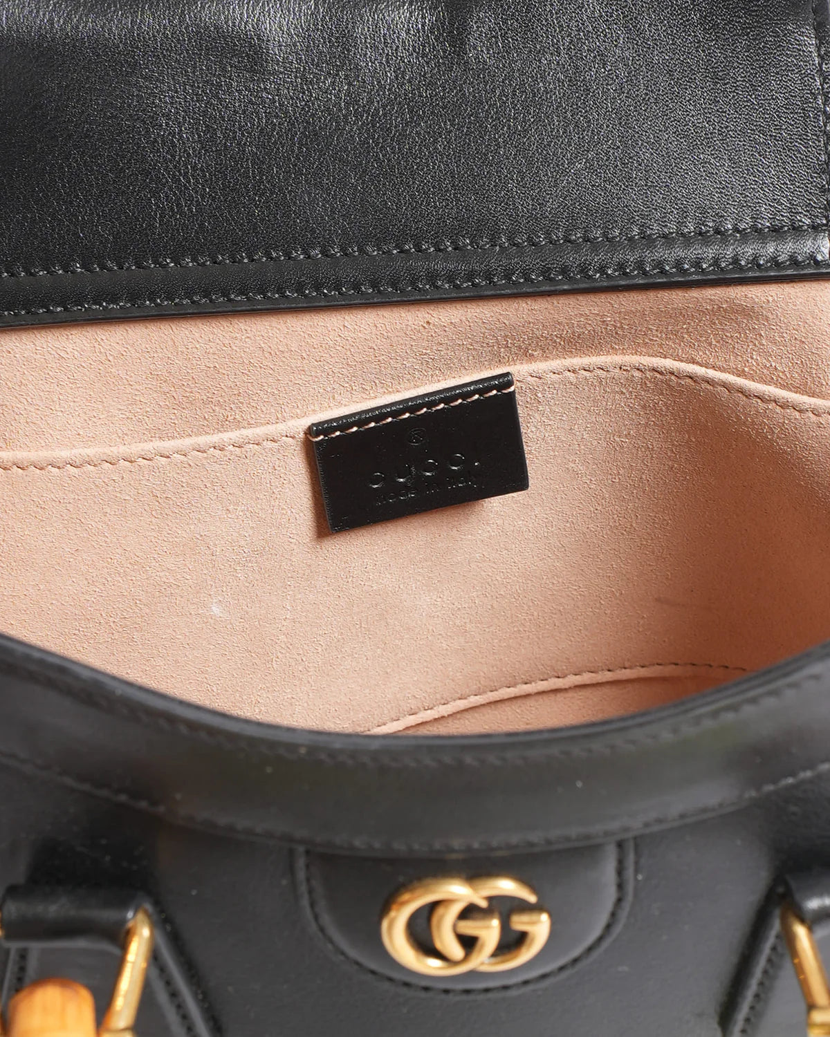 Gucci Black Small Leather Hand Bag CO-4474-WBG