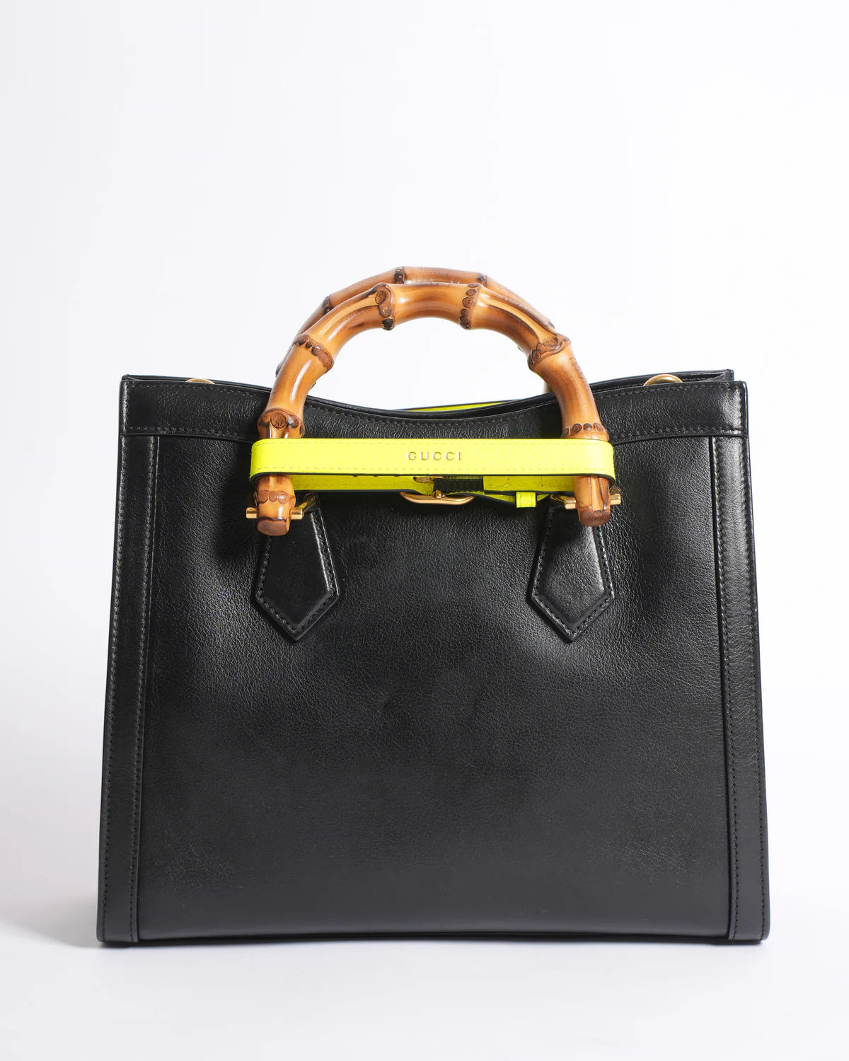 Gucci Black Small Leather Hand Bag CO-4474-WBG
