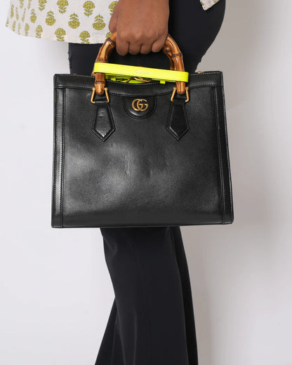 Gucci Black Small Leather Hand Bag CO-4474-WBG