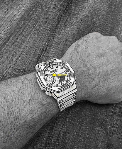 G-shock White Analog-Digital Watch World Time Multi-Function Resin Band Sports Watch GS-2113