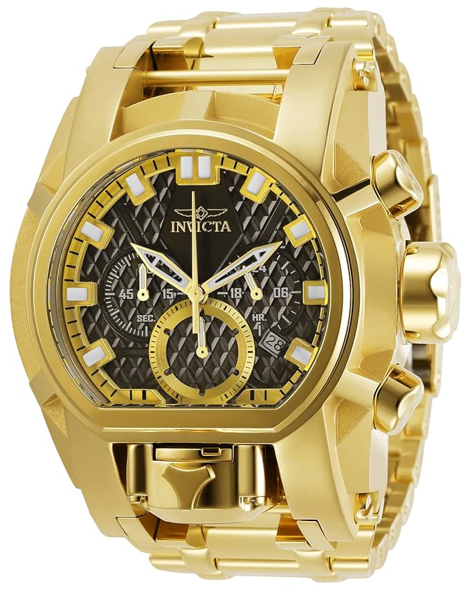 Invicta Reserve Mens 52Mm Bolt Zeus Magnum Swiss Quartz Dual Movement Iridescent Men's Watch INC-25210