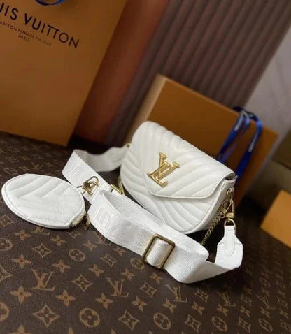 LV New Wave Multi-Pochette White Stylist Daily Use Bag LV-4435-WBG