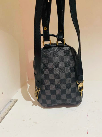Louis Vuitton Palm Springs Mini Backpack in Damier Graphite Canvas LV-4455-WBG