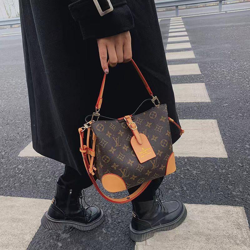 LV Brown New Leather Bag Stylist Daily Use Hand-Bag LV-4456-WBG