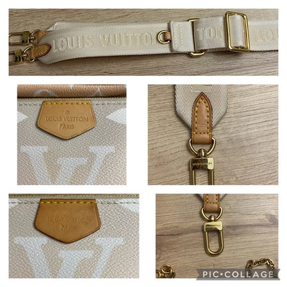 LOUIS VUITTON Monogram Giant By The Pool Multi Pochette Crossbody Bag LV-4451-WBG