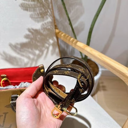 Brown Color Two-Tone Leather Tote Bag, Stylist Daily Use Handbag