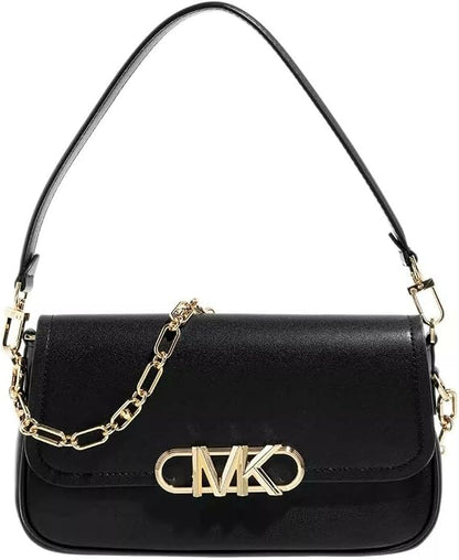 Michael Kors Medium Leather Black Shoulder Bag MK-4460-WBG