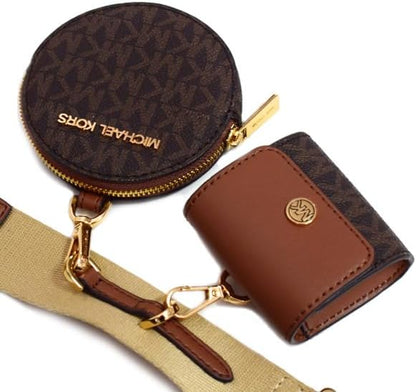 MK New Brown Multi-Pouch Leather Stylist Daily Use Hand-Bag MK-4448-WBG