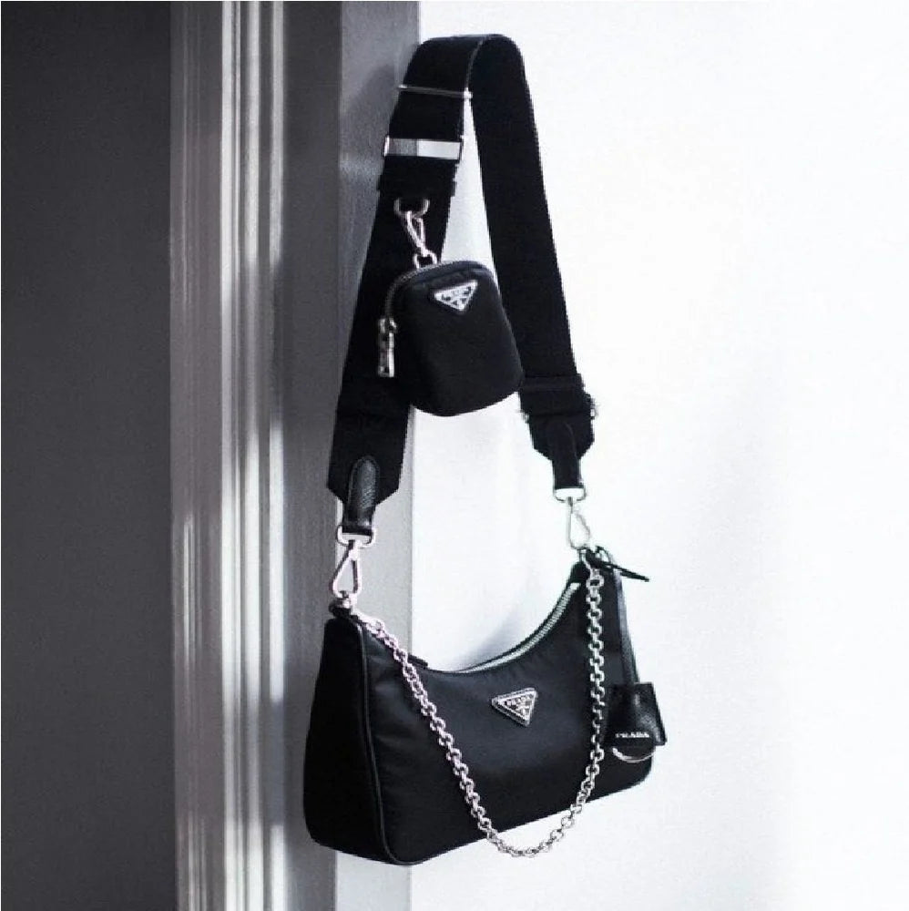 Prada Black Medium Shoulder Bag PR-4470-WBG