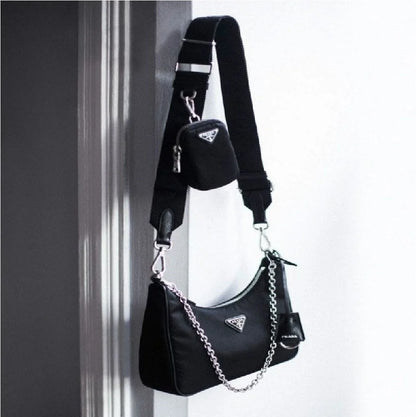 Prada Black Medium Shoulder Bag PR-4470-WBG