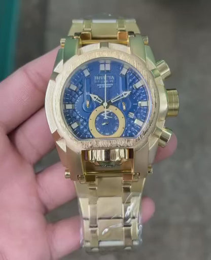 Invicta Reserve Mens 52Mm Bolt Zeus Magnum Swiss Quartz Dual Movement Iridescent Men's Watch INC-25210