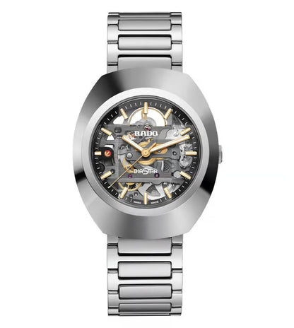 RADO Diastar Automatic Skeleton Dial Silver Men's Watch RD-1215