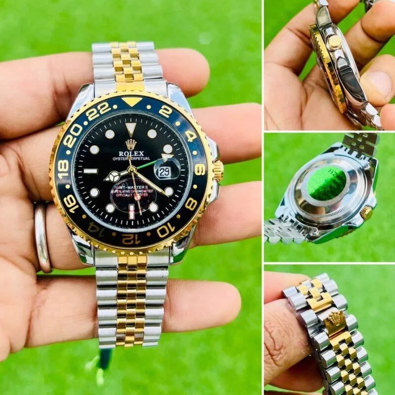 Rolex GMT-Master II Oyster Perpetual Bidirectional Rotatable Bezel Dual Color Jubilee bracelet Men's Watch RLX-GMT-5014