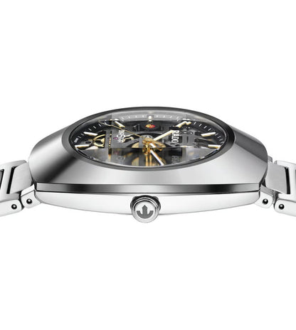 RADO Diastar Automatic Skeleton Dial Silver Men's Watch RD-1215
