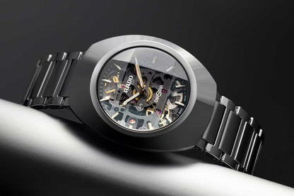 RADO Diastar Automatic Skeleton Dial Black Men's Watch RD-1216