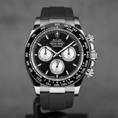 Rolex Cosmograph Silver Color Dial Ring Bezel Daytona Chronograph Quartz Chronometer Men's Watch - RLX-1162