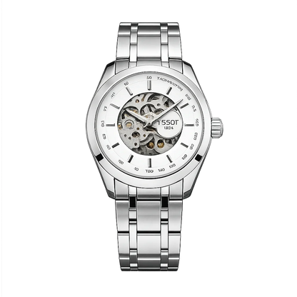Tissot White Skeleton Dial Automatic Men's Watch TS-616-9