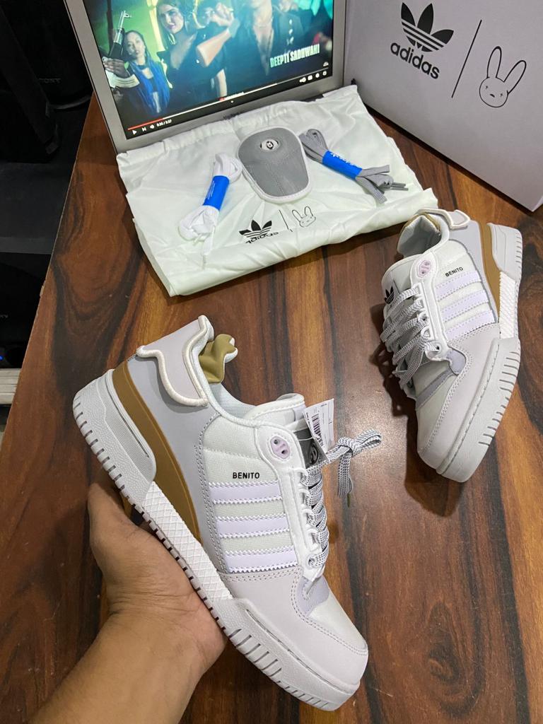 BAD BUNNY FORUM -Adidas Forum Exhibt Low Shoes GW6346 FOR BOYS (Included All The Accessories)