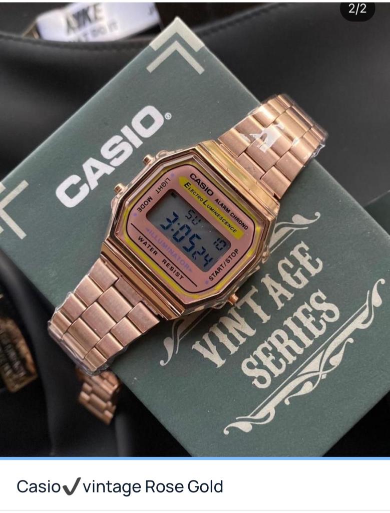 Casio Classic Digital Watch New Era A168W Rose Gold Design Unisex Retro Vintage Melbourn Best digital Gift Ever