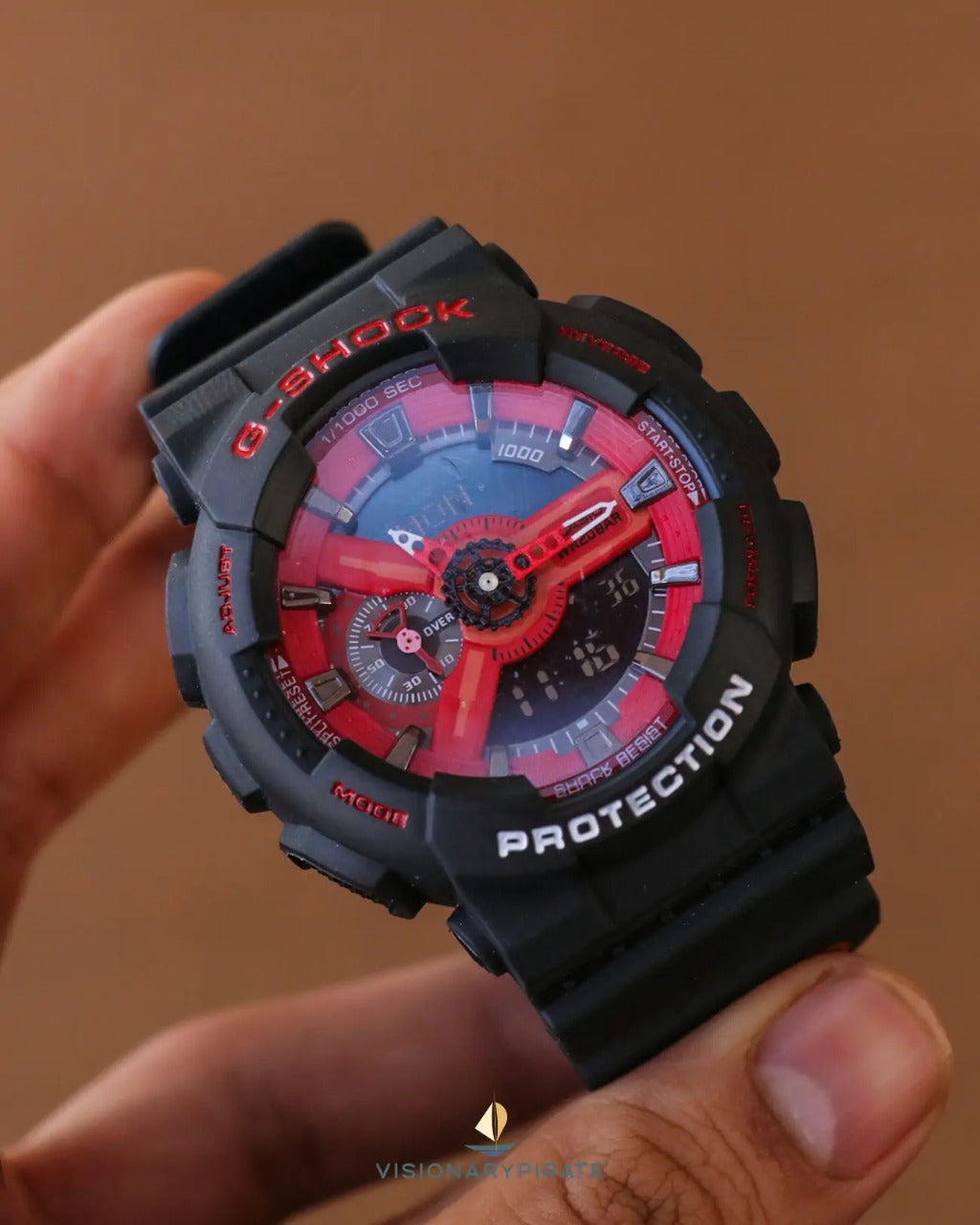 Casio G-Shock Analog Spider-man Edition Watch With Marvels Logo Avengers logo symbols on the band Black Color Strap Watch -GA-110GB