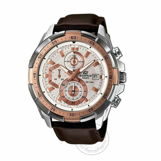 Casio Edifice Chronograph White Dial Men's Watch EFR 539L 7A5VUDF