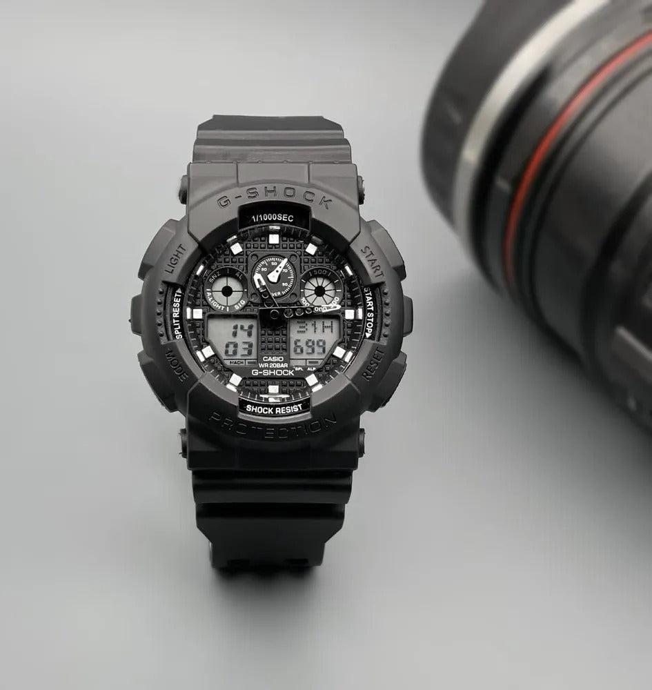 Casio G-Shock Analog-Sport Army Digital Watch Latest Model With Amazing Features Black Belt And Black Matte Digital Dial GA1000CF-8ADR