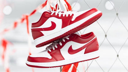 2020 New Air Jordan 1 Low Gym Red White Shoes For Men And Boys Basketball Shoes 553558-611