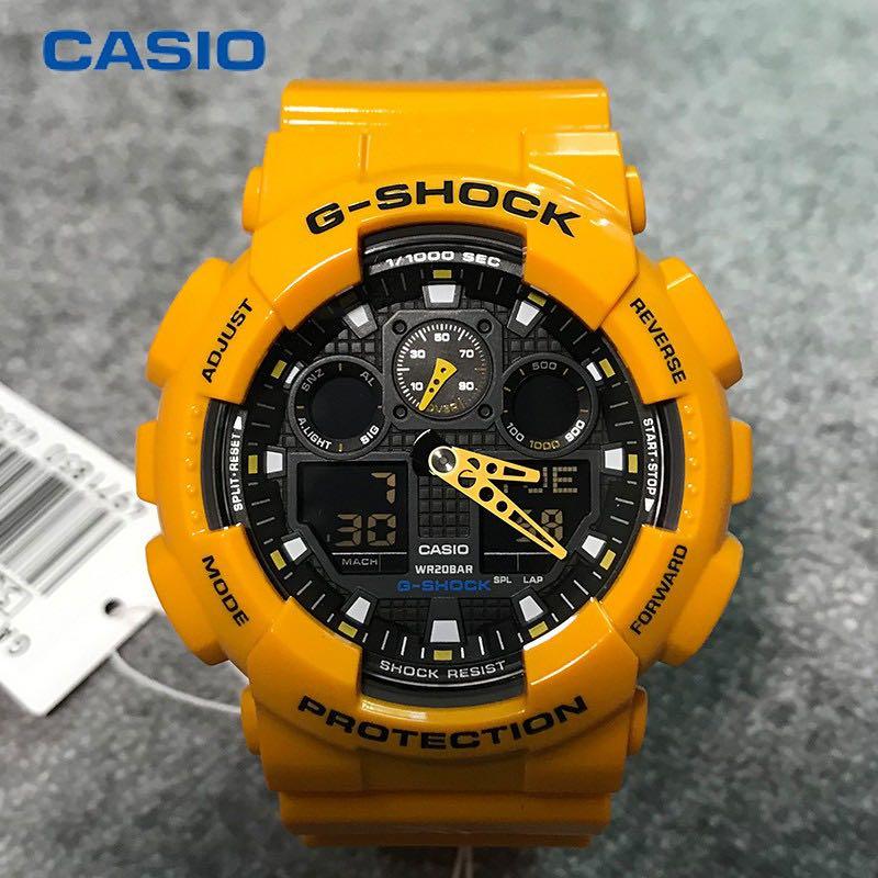 Casio G-Shock Analog-Digital Watch Latest Model With Amazing Features Yellow Belt And Black Digital Dial G786