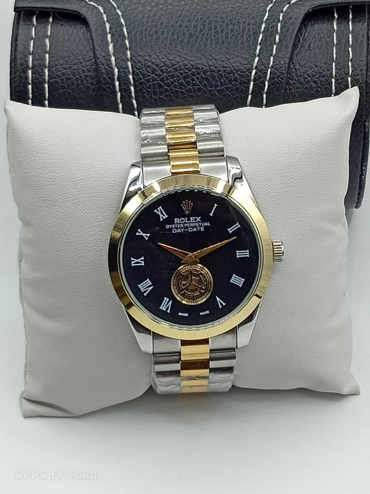 RLX Analog  Oyster Perpetual Milgauss Watch- Black Color Dial Stainless Steel With Multicolor Color Watch For Men's -Best For Stylist Look- RLX-903
