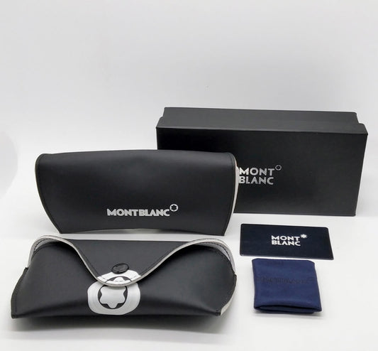 Mont Blanc Branded Original Sunglass Case With Brand Cover & Dust Cover And Hard Box For All Type of Sunglass MB-BLK-BOX