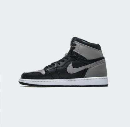 Air Jordan 1 Mid Shoes For Man White Shadow Grey Black Basketball Shoes 554724-073