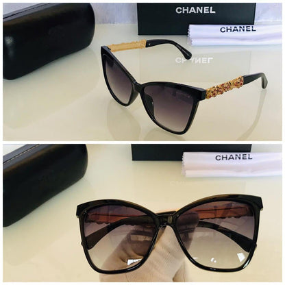 Chanel Multi Glass Women's Sunglass For Woman Or Girl Cha-24 Multi Frame Gift Sunglass