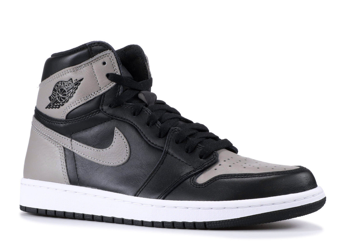 Air Jordan 1 Mid Shoes For Man White Shadow Grey Black Basketball Shoes 554724-073