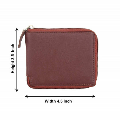 Brown Men's Causal PU Leather Wallet