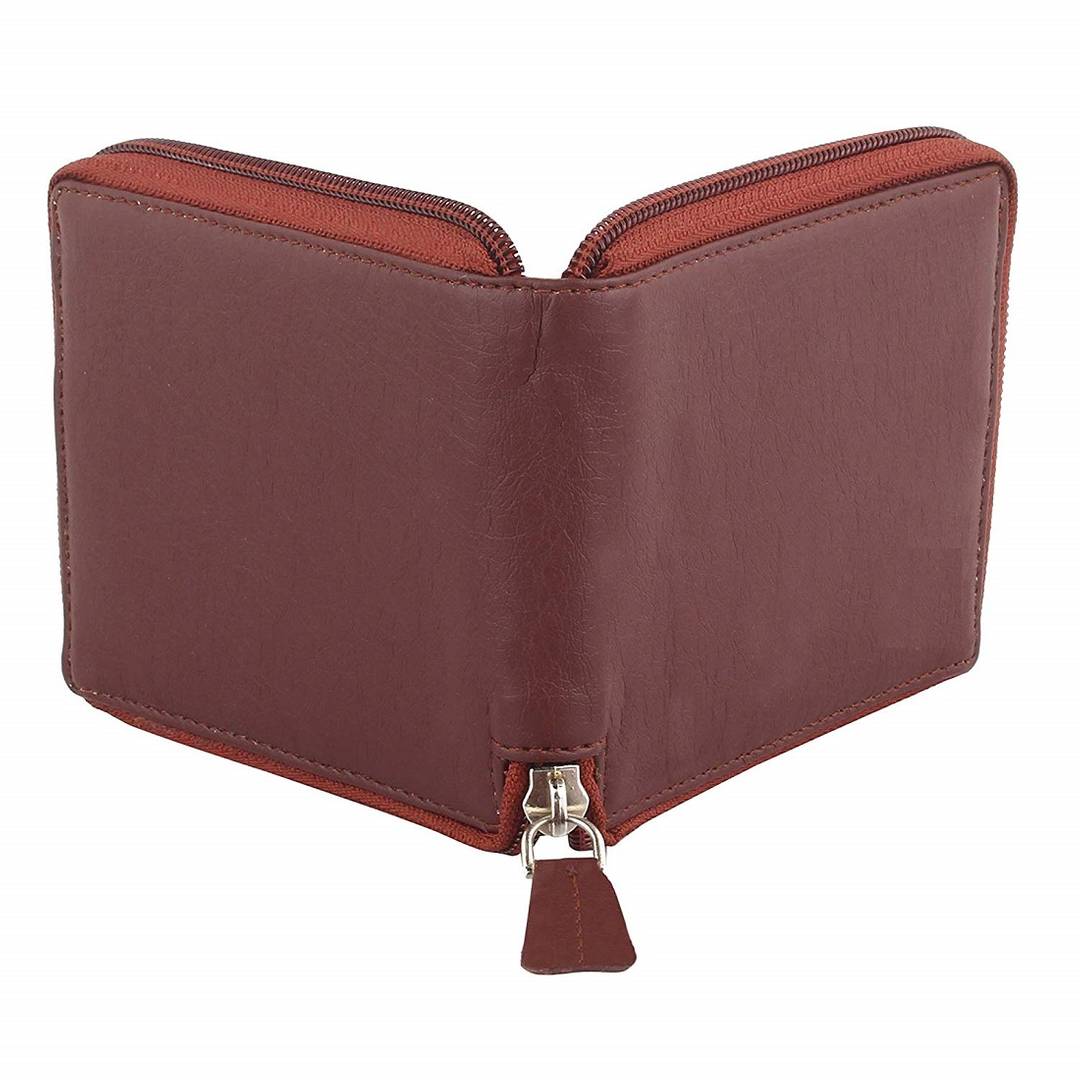 Brown Men's Causal PU Leather Wallet
