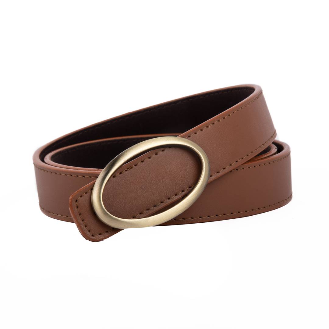 Stylish Casual, Formal Brown Leather Belts For Women's