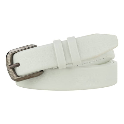 Stylish And Party Wear White Leather Belt For Women and Girls