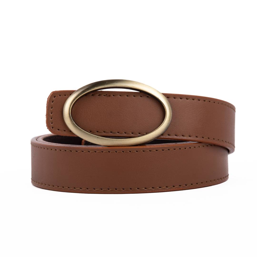 Stylish Casual, Formal Brown Leather Belts For Women's