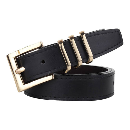 Women's Stylish Black leather Belt