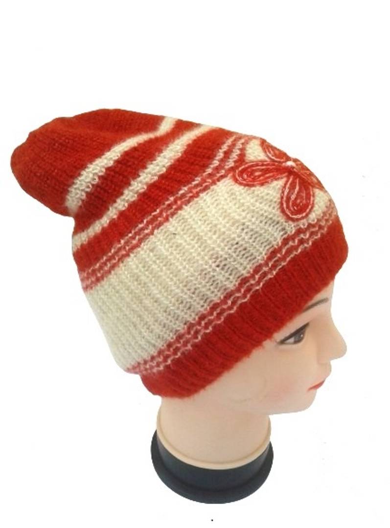 Women Winter Woolen Cap (Pack of 1) Red Color