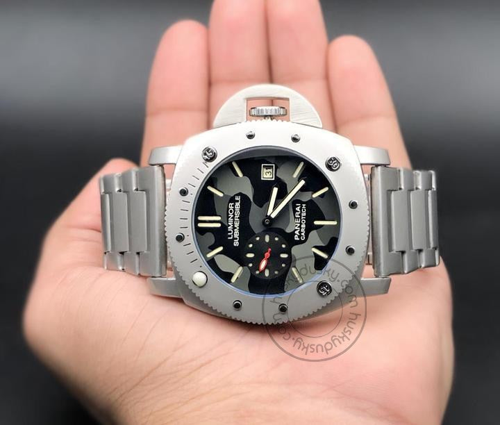 Submersible [Panerai Carbotech] Lr-111 Multi Color Dial Stainless Steel Chain For Men's Gift Watch