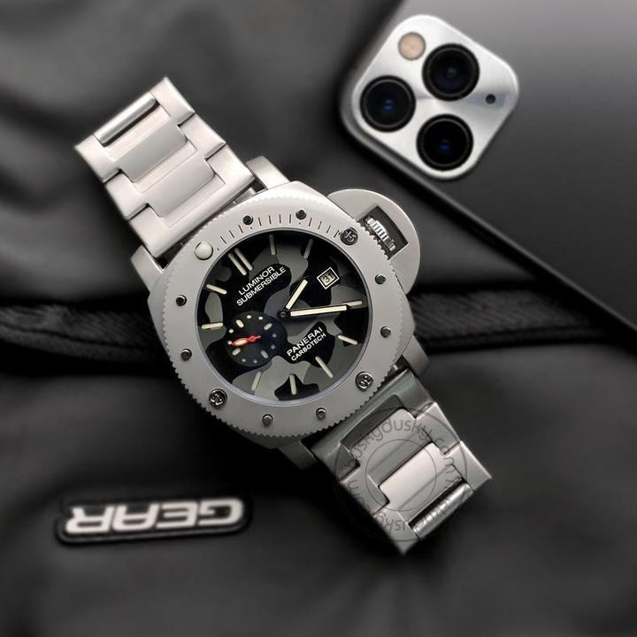 Submersible [Panerai Carbotech] Lr-111 Multi Color Dial Stainless Steel Chain For Men's Gift Watch
