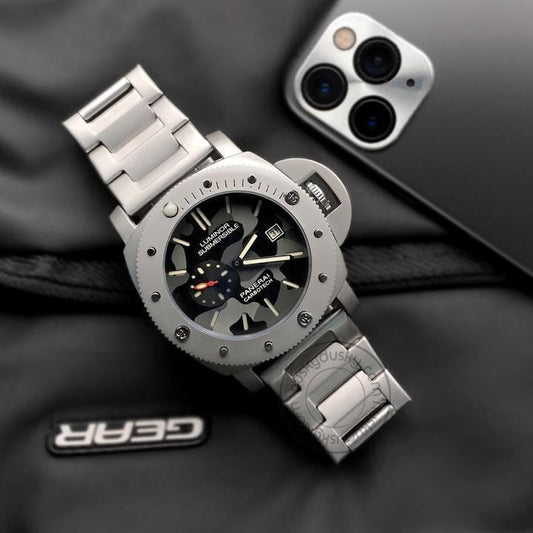 Submersible [Panerai Carbotech] Lr-111 Multi Color Dial Stainless Steel Chain For Men's Gift Watch