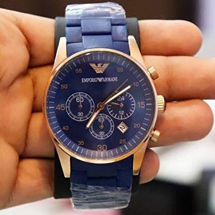 Emporio Armani Blue Chronograph Analog Blue Dial Men's Watch for Man AR5806 Sale Gift