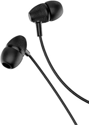 Universal Earphone - Wired Headset For Smart Phones With Crystal Clear Voice And Mic M-520-BLACK