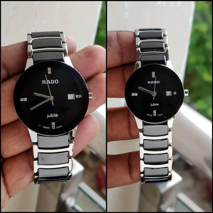 Rado Ceramic Black Couples Dated Black Dial Color RD-CPL-10 Luxury Watch For Couples Watch- Best For COuples