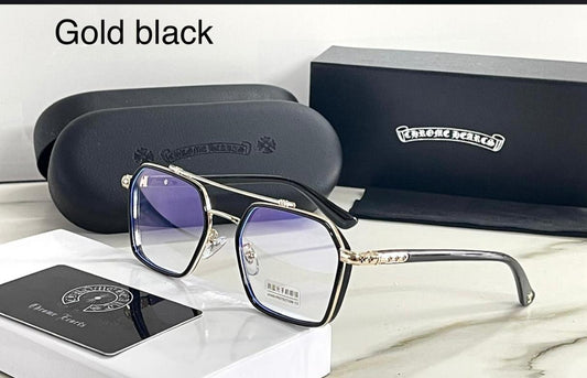 Chrome Hearts Unisex Optical Eyeglass in For Man Women in Black Color Transparent Frame- Best Gift CB-652