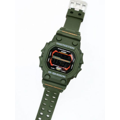 Casio G-Shock Digital Green Belt Men's Watch For Man G-Shock: Gravity-Extra GXW-56E Green Strap Black Color Dial Day And Date Gift Watch Shock GXW-56-1AJF